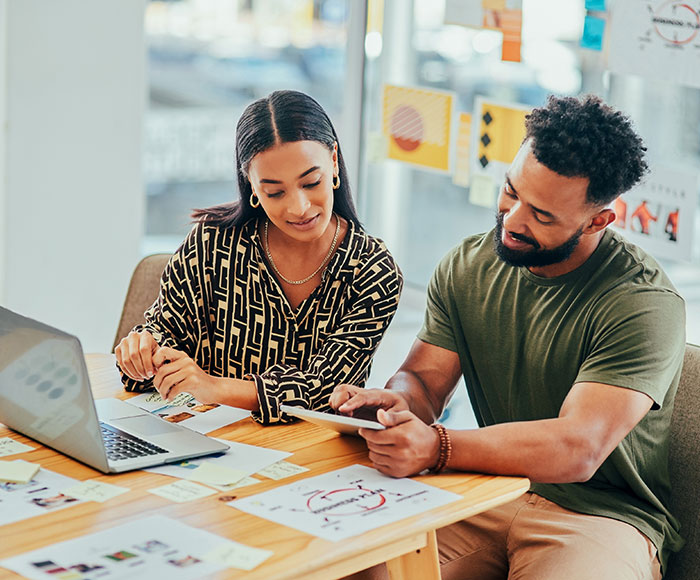 Team working in the office