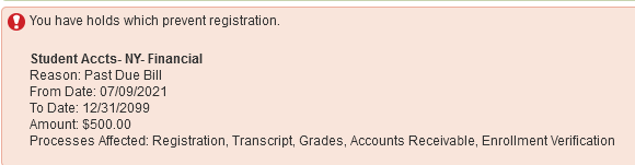 Review Your Registration Status